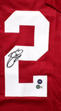 Emmitt Smith Autographed Red Pro Style Jersey - Beckett W Hologram *Black