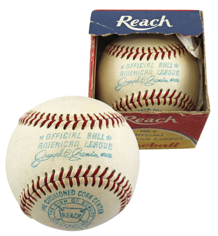 1960-1969 Reach Joe Cronin Oal Baseball w/ Original Open Box Un-signed