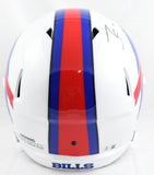 James Cook Autographed Buffalo Bills F/S Speed Helmet- Beckett W Hologram *Black