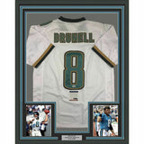 FRAMED Autographed/Signed MARK BRUNELL 33x42 Jacksonville White Jersey PSA COA