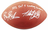 NFL Leading Rushers (5) Payton Smith Sanders Signed Official Nfl Football BAS 1