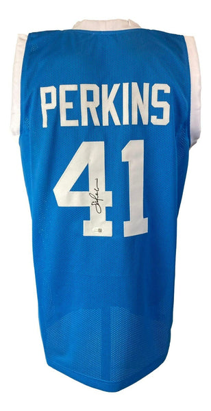 Sam Perkins Signed North Carolina Tar Heels Jersey (JSA) 1984 1st Round Pick