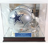 Roger Staubach Signed Dallas Cowboys Pro Helmet 4x Inscriptions & Case Fanatics