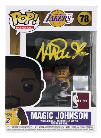 Lakers Magic Johnson Signed NBA HWC #78 Funko Pop Vinyl Figure BAS Wit #MJ09810