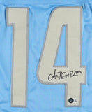 Amon Ra St Brown Signed Detroit Lions Jersey (Beckett) Pro Bowl Wide Receiver