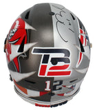 Tom Brady Autographed Patriots / Bucs FSM Mashup Speed Flex Helmet Fanatics