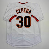 Autographed/Signed Orlando Cepeda San Francisco White Jersey Beckett BAS COA