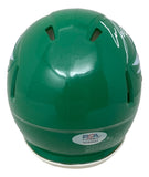 Cam Jurgens Signed Philadelphia Eagles Kelly Green Mini Speed Helmet PSA/DNA
