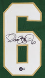 Jerome Bettis Signed Notre Dame Fighting Irish Green Jersey (Beckett) R.B.