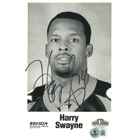 Harry Swayne Autographed/Signed Denver Broncos 5.5x8.5 Photo 59248