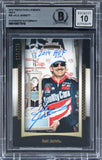 Dale Jarrett "HOF" Signed 2012 Press Pass Legends Gold #20 Card Auto 10 BAS Slab