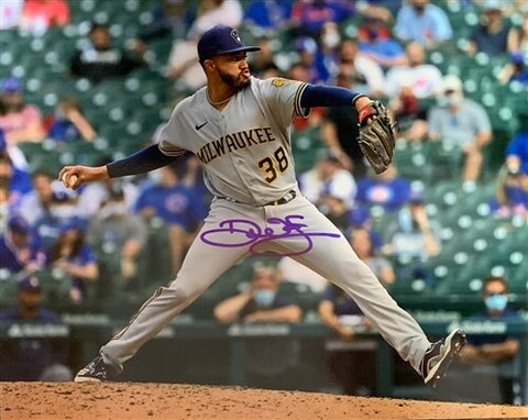 Brewers DEVIN WILLIAMS Signed 8x10 Photo #12 AUTO - 2020 NL Rookie of the Year
