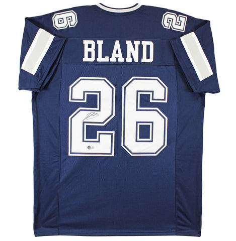 Daron Bland Authentic Signed Navy Pro Style Jersey Autographed BAS Witnessed