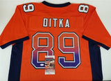 Mike Ditka Signed Chicago Bears Orange Throwback Jersey (JSA Witness COA)