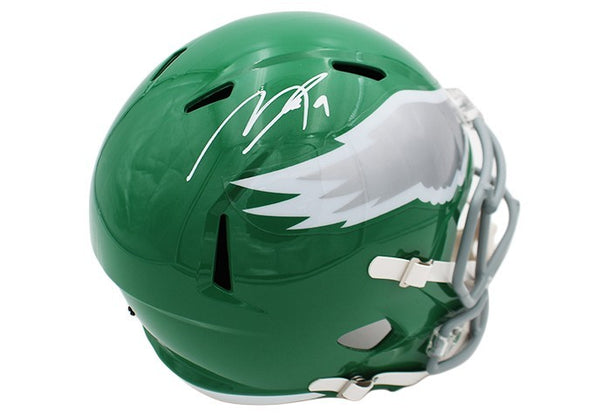 Makai Lemon Signed Philadelphia Eagles Speed Full Size Kelly Green NFL Helmet