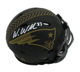 Wes Welker Signed New England Patriot Speed Salute to Service 4 NFL Mini Helmet