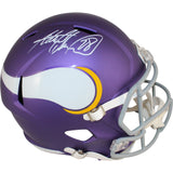 Adrian Peterson Autographed Minnesota Vikings F/S Tribute Helmet Beckett 49571