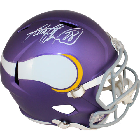 Adrian Peterson Autographed Minnesota Vikings F/S Tribute Helmet Beckett 49571