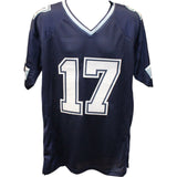 Brandon Aubrey Autographed/Signed Pro Style Blue XL Jersey Beckett 48147