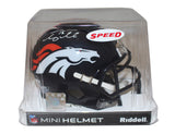 Tim Tebow Autographed Denver Broncos Speed Mini Helmet BAS 39702