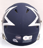 Emmitt Smith Autographed Dallas Cowboys AMP Speed Mini Helmet-Beckett W Hologram