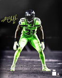Kam Chancellor Signed 16x20 Photo Seattle Seahawks Color Rush Spotlight MCS Holo