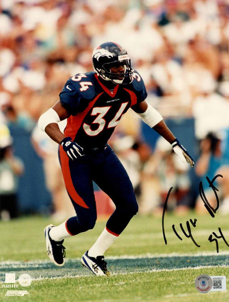 Tyrone Braxton Autographed Denver Broncos 8x10 Photo Beckett 50457