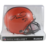 Denzel Ward Autographed/Signed Cleveland Browns VSR4 Mini Helmet JSA 53095