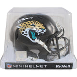 Brian Thomas Jr Signed Jacksonville Jaguars Mini Helmet Speed Fanatics 51038