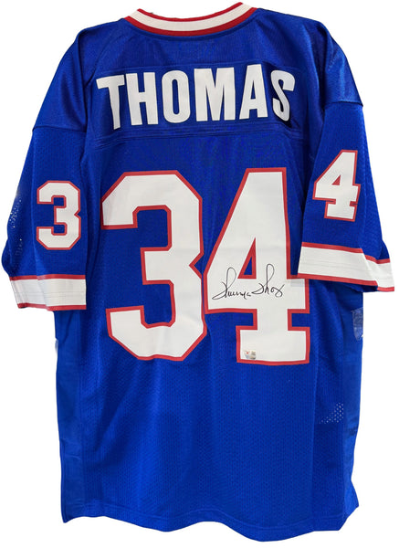 Thurman Thomas Signed Mitchell & Ness Authentic Jersey Bills 35th Auto Fanatics