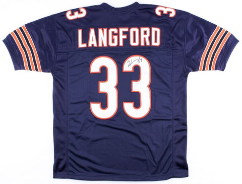Jeremy Langford Signed Chicago Bears Jersey JSA Signature Debut COA