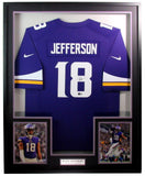 Justin Jefferson Signed Nike Jersey Minnesota Vikings Framed Beckett 200726