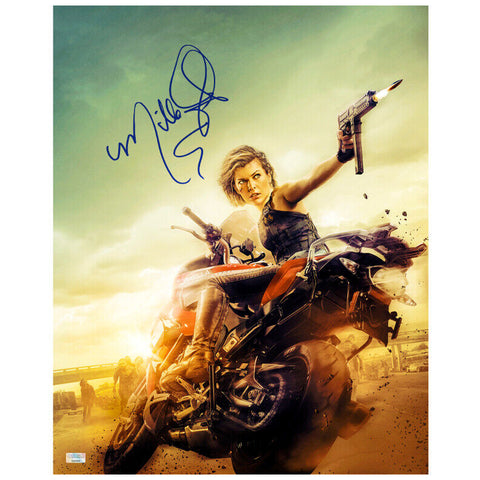 Milla Jovovich Autographed Resident Evil: The Final Chapter Escape 16x20 Photo