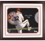Steve Carlton Signed Philadelphia Phillies Framed 16x20 MLB Photo - Lefty Insc