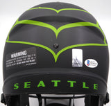 Russell Wilson Autographed Eclipse Full Size Helmet Seahawks Beckett WE96268