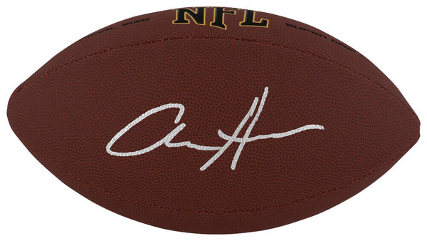 Aidan Hutchinson Signed Wilson Super Grip Full Size NFL Football -(SCHWARTZ COA)