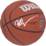 Victor Wembanyama Autographed San Antonio Spurs Logo Wilson Basketball Fanatics