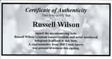 RUSSELL WILSON AUTOGRAPHED SEAHAWKS FULL SIZE HELMET IN SILVER RW HOLO 74632