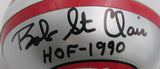Bob St. Clair HOF Signed/Inscribed 49ers Mini Football Helmet JSA 213496
