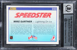 Rangers Mike Gartner Signed 1990 Score #333 Card Auto Gem Mint 10! BAS Slabbed