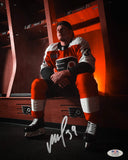 Matvei Michkov Locker Room Philadelphia Flyers Autographed 8x10 Hockey Photo PSA