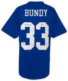 Ed O'Neill Signed Bundy #33 Polk High Blue Football Jersey w/Al - (SCHWARTZ COA)