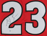 Steve Francis Signed Maryland Terrapins Jersey (Beckett COA) 3xAll Star Guard