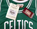 CELTICS LARRY BIRD AUTOGRAPHED GREEN MITCHELL & NESS JERSEY M BECKETT 177712