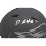 Devonta Smith Signed Philadelphia Eagles Slate Mini Helmet FAN 44938