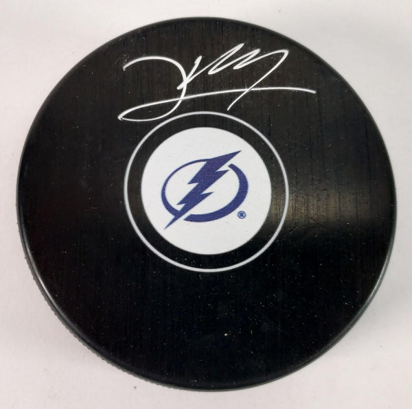 Emil Lilleberg Signed Tampa Bay Lightning Logo Hockey Puck (JSA COA) Defenseman