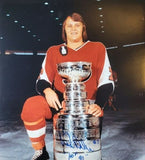 Bill Barber Signed Philadelphia Flyers Logo Puck Inscribed "HOF 90" (Fanatics)