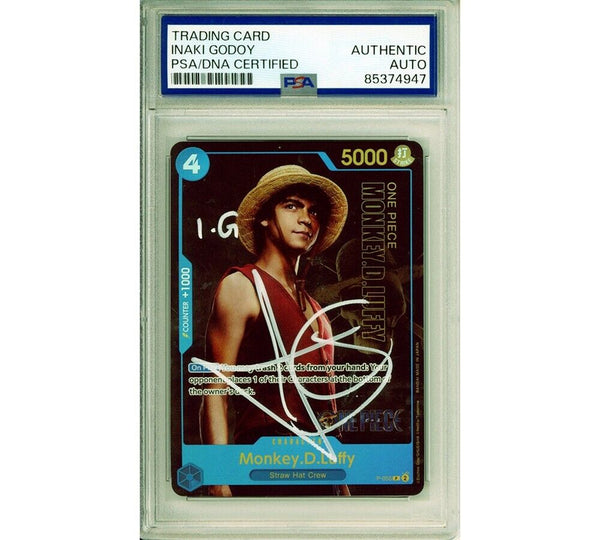 Inaki Godoy Signed One Piece Live Action Money D. Luffy P-055 Encapsulated Game