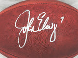 John Elway Autographed NFL Leather Football Broncos Beckett W609021