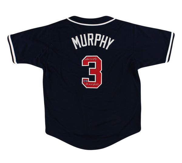 Dale Murphy Signed Atlanta Custom Blue Jersey With "82, 83 NL, MVP" Inscription